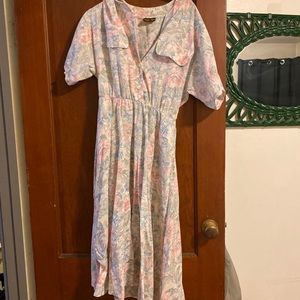 Vintage dress flowers